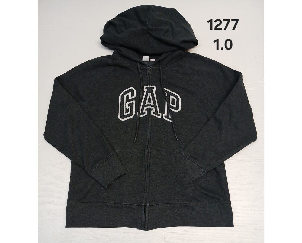 GAP (Large) Charcoal Full Zip Hoodie Pouch Pocket Jacket